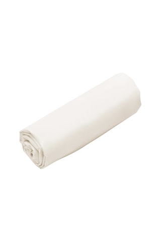 Sábana bajera de percal de algodón 80 hilos/cm² Uni Percaline - Blanco
