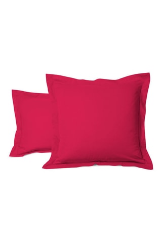 Funda de almohada de algodón 57 hilos/cm² Uni - Fucsia