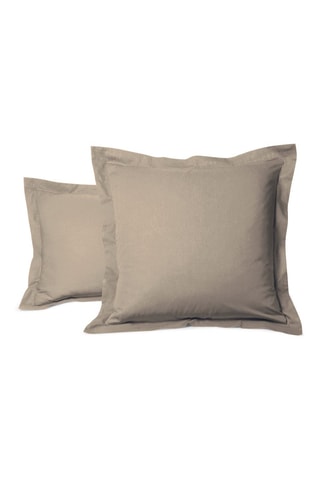Funda de almohada de algodón 57 hilos/cm² Uni - Arcilla