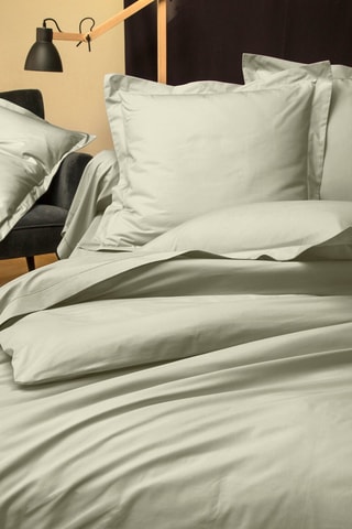 Funda nórdica de percal de algodón 80 hilos/cm² Uni Percaline - Beige