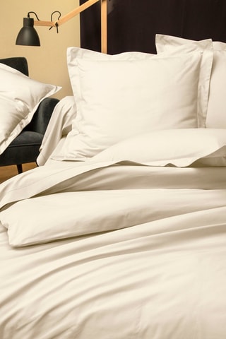 Funda nórdica de percal de algodón 80 hilos/cm² Uni Percaline - Beige claro