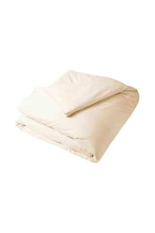 Funda nórdica de percal de algodón 80 hilos/cm² Uni Percaline - Beige claro