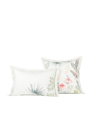 Funda de almohada de percal de algodón 80 hilos/cm² Madinina - Blanco