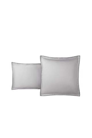 Funda de almohada de satén 120 hilos/cm² Opium - Gris