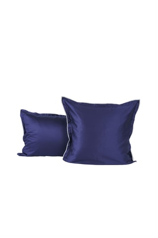 Funda de almohada de satén 120 hilos/cm² Opium - Azul noche