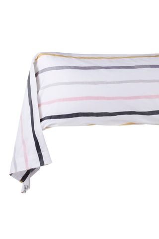 Funda de almohada de satén 120 hilos/cm² Cezanne - Blanco - 86 x 185 cm