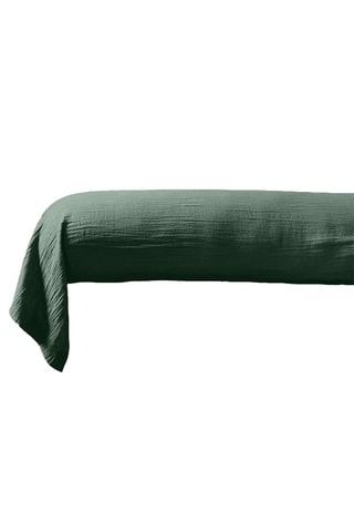 Funda de almohada de algodón Gaze - Verde - 86 x 185 cm