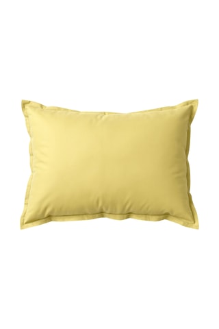 Funda de almohada de algodón Holliday - Amarillo - 50 x 70 cm