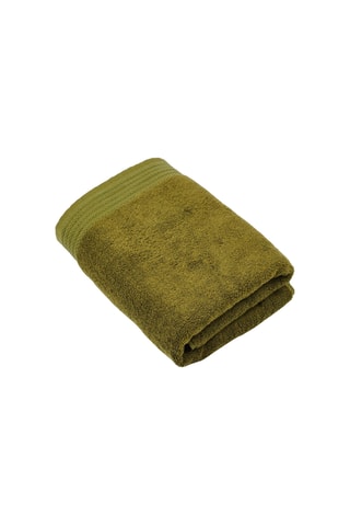 Toalla de tocador Uni - Verde oliva - 30 x 50 cm