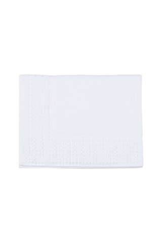 Alfombra de baño Uni - Blanco - 60 x 80 cm