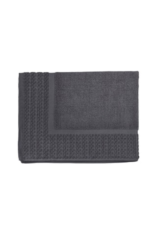 Alfombra de baño Uni - Antracita - 60 x 80 cm