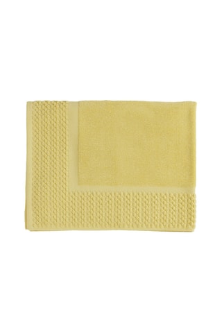 Alfombra de baño Uni - Amarillo - 60 x 80 cm