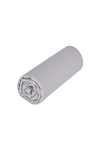 Sábana bajera de satén 120 hilos/cm² Opium - Gris claro