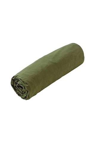 Sábana bajera de percal de algodón 80 hilos Uni - Caqui