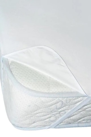 Protector de colchón Uni - Blanco - 90 x 200 cm