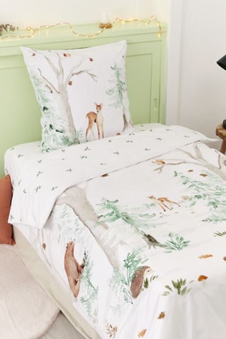 Funda nórdica de percal de algodón 70 hilos/cm² Faon - Blanco