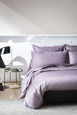 Funda nórdica de satén 120 hilos/cm² Opium - Violeta