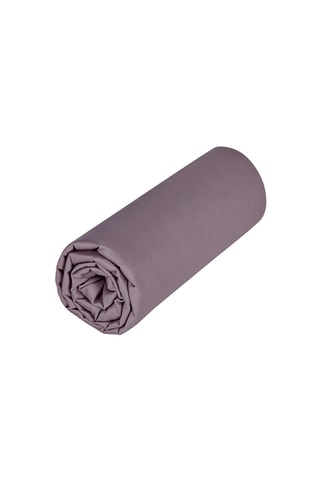 Sábana bajera de satén 120 hilos/cm² Opium - Malva