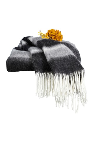 Manta Harbin Mohair - Antracita - 130 x 170 cm