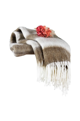 Manta Harbin Mohair - Caqui - 130 x 170 cm