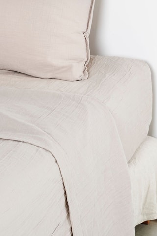 Sábana encimera de gasa de algodón - Gris