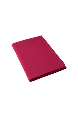 Sábana bajera de algodón 57 hilos/cm² - Fucsia