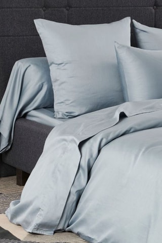 Funda nórdica de satén 80 hilos/cm² Douce Nuit - Gris