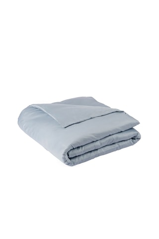 Funda nórdica de satén 80 hilos/cm² Douce Nuit - Gris