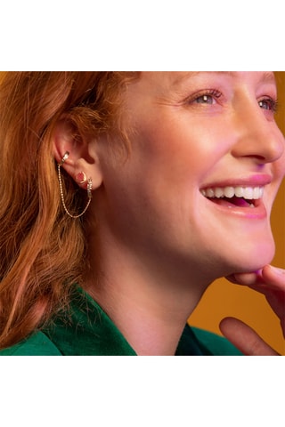 2 earcuffs Angel - Plaqué or jaune