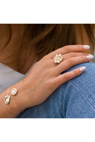 Bague Flora - Plaqué or jaune