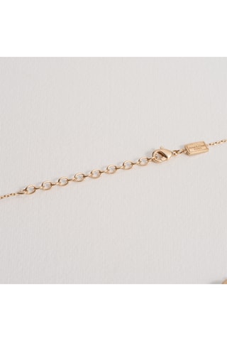 Collier Celestine - Plaqué or jaune et agate