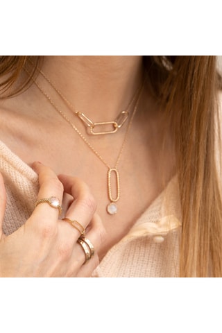 Bague Lisette - Plaqué or jaune et quartz