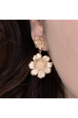 Boucles d’oreilles Flora - Plaqué or jaune