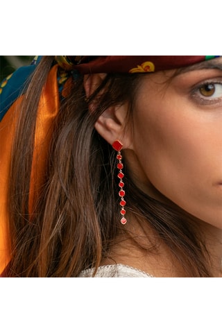 Boucles d’oreilles pendantes Gioia - Plaqué or jaune