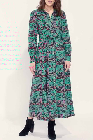 Vestido camisero Ali - Verde oscuro