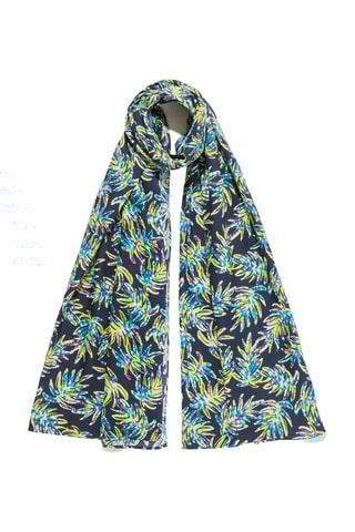 Bufanda de algodón orgánico Mariel - Azul noche