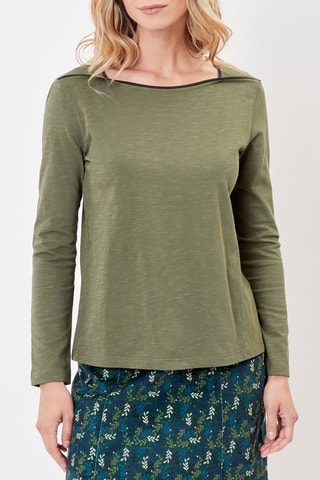 Camiseta de algodón orgánico Gonda - Caqui