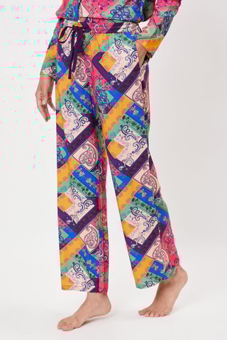 Pantalón Lilium - Azul eléctrico y naranja