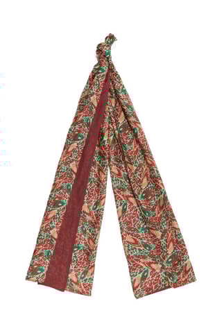 Estola de seda - Rojo teja