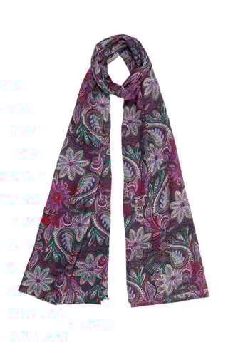 Fular Sarong - Violeta y verde esmeralda