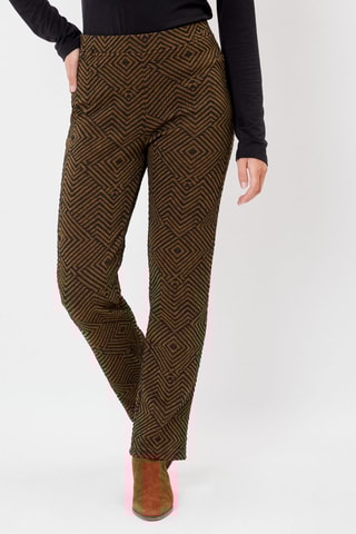 Pantalón de tiro alto Sachin - Marrón claro