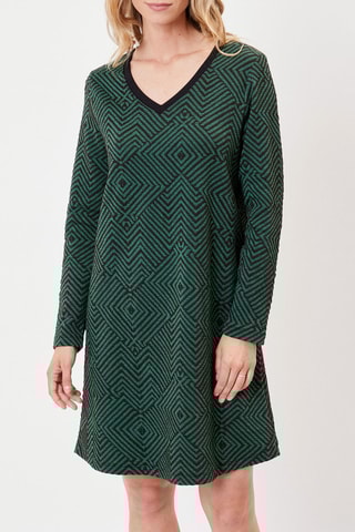 Vestido recto Asdis - Verde oscuro
