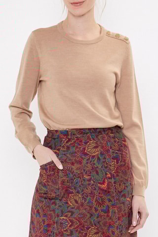 Jersey de lana merino Poga - Beige