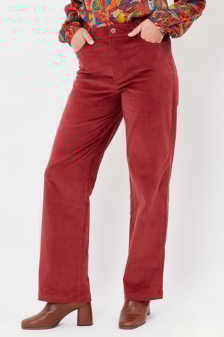 Pantalón de terciopelo Skadi - Rojo