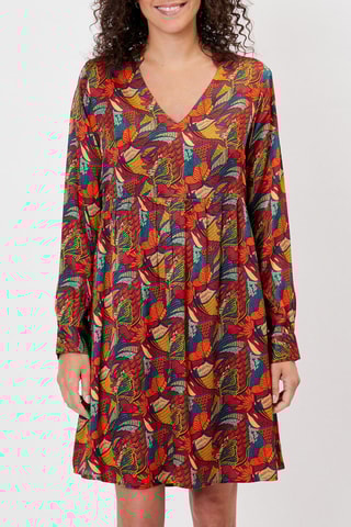 Vestido recto Silene - Rojo