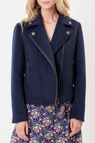 Chaqueta de lana Majdi - Azul noche