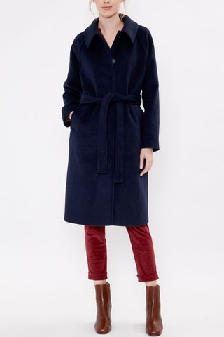 Abrigo de lana Beka - Azul noche
