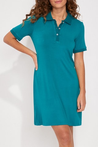 Vestido polo Aruna - Azul pato