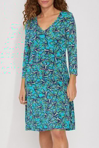 Vestido evasé Tallady - Azul