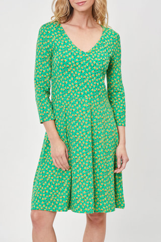 Vestido evasé Tallady - Verde